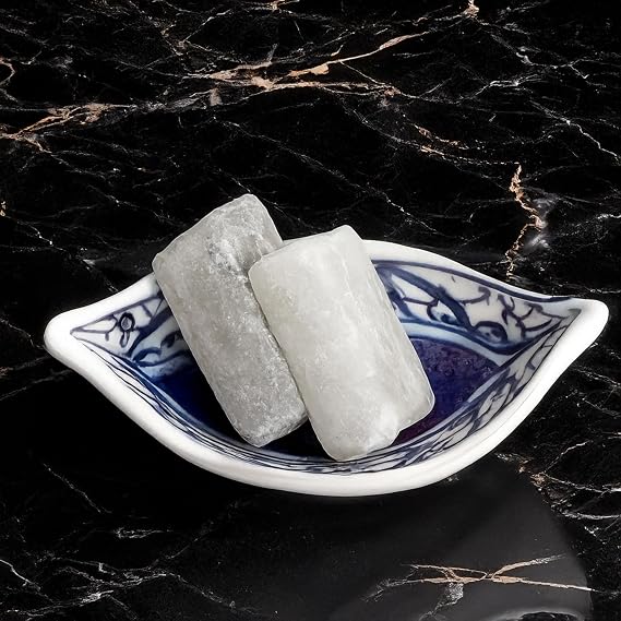 Hanzade Bitkisel Çankırı Tuz Sabunu 300-350 Gr x 2 Adet Zengin Mineralli Doğal Saf Çankırı Kaya Tuzu Sabunu