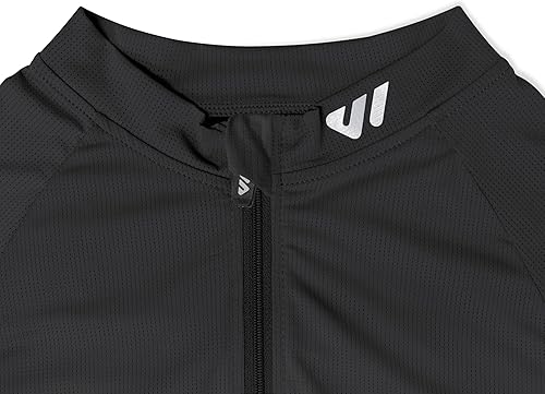 Miniatura 7 de Lo.gas Maillot de ciclismo para hombre, manga corta, cremallera completa con bolsillos, ropa de bicicleta transpirable de secado rápido