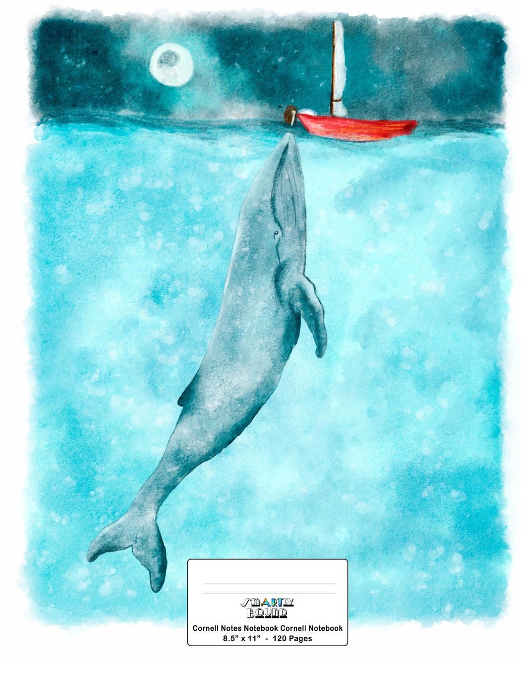 Cornell Notes Notebook: 8.5"x11" 120 page, Cornell Notebook: The Boy and the Whale Cover