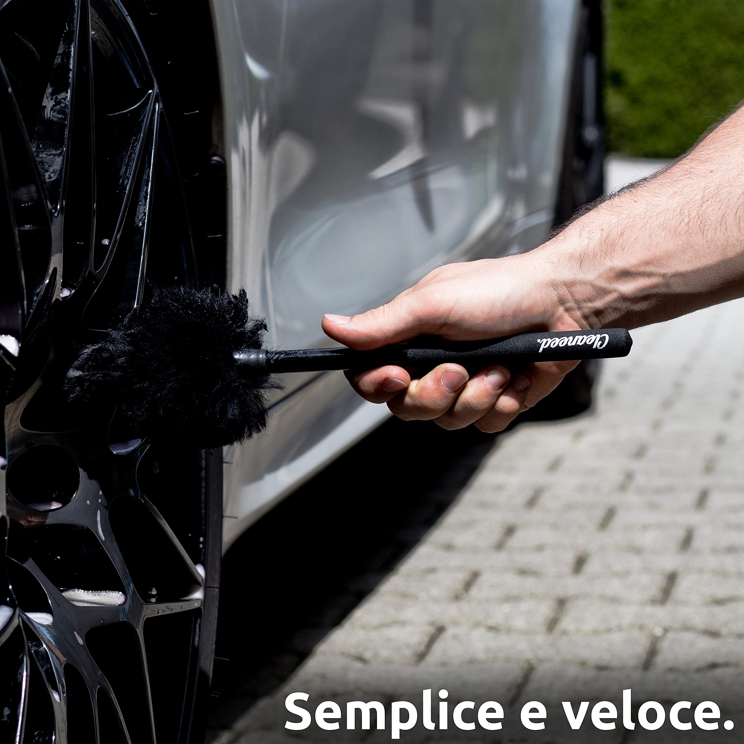 Spazzola Per Cerchioni In Microfibra Macari - Delicata, Senza Graffi, Per Auto, Bici E Moto - Foto 13