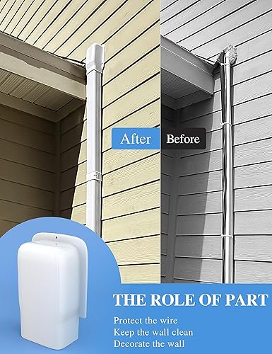 Miniatura 6 de Cubierta de pared de entrada de 4 pulgadas, juego de líneas decorativas de PVC, accesorios de piezas, mini cubierta de línea dividida para mini