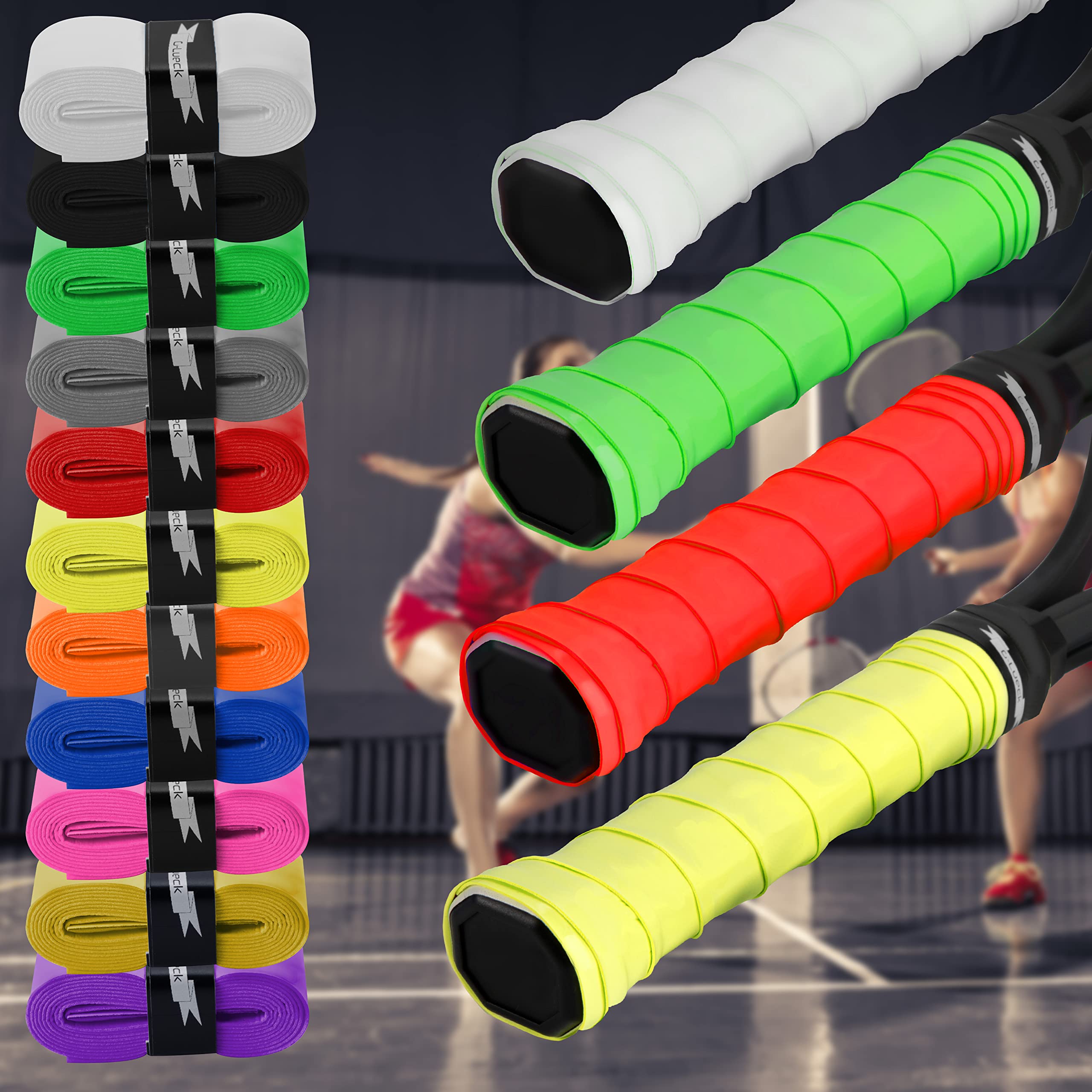 Overgrip Per Racchette Tennis E Badminton - 12 Pezzi Antiscivolo E Assorbenti, Per Presa Migliore - Foto 11