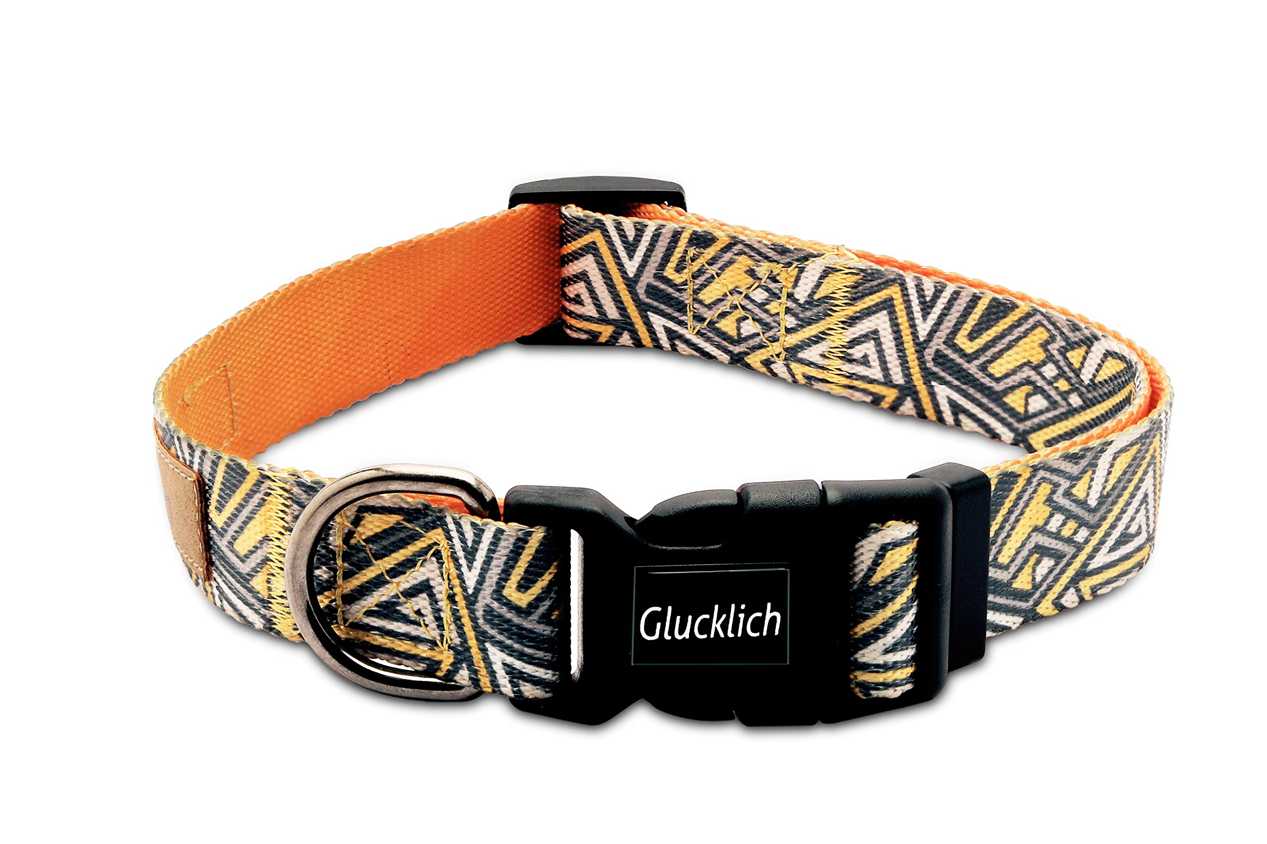 Glucklich Polyester Printed Adjustable Dog Collar with Quick Release Buckle & Metal D-Ring - Durable Pet Collar Dogs-Girl Boy Puppy Walking Running Training Collar Pack of 1 (S, New Cadillac) (B0BF9K14B3) Amazon Price History, Amazon Price Tracker