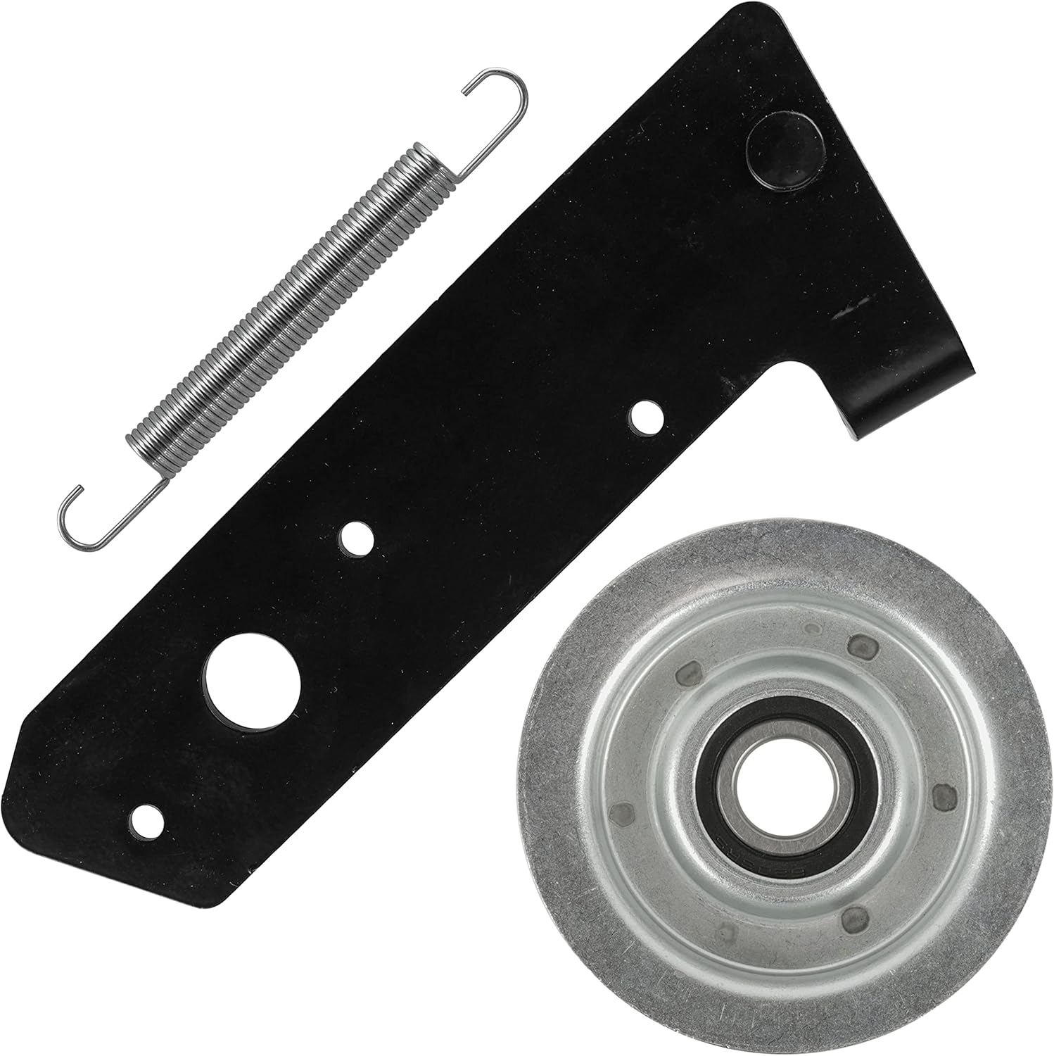 Caltric Deck Brake Actuator Arm and Pulley Compatible with John Deere 102 105 107S 108-14.5 108-17HS X125 X145