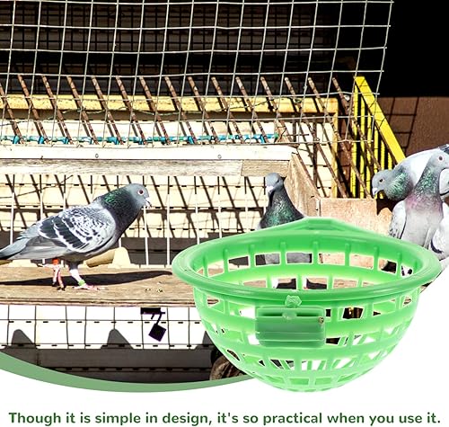 Miniatura 8 de Mipcase 2 nidos de plástico para pájaros, nido canario, jaula colgante hueca de plástico, pinzón, loro canario, paloma canaria, cuenco para huevos,