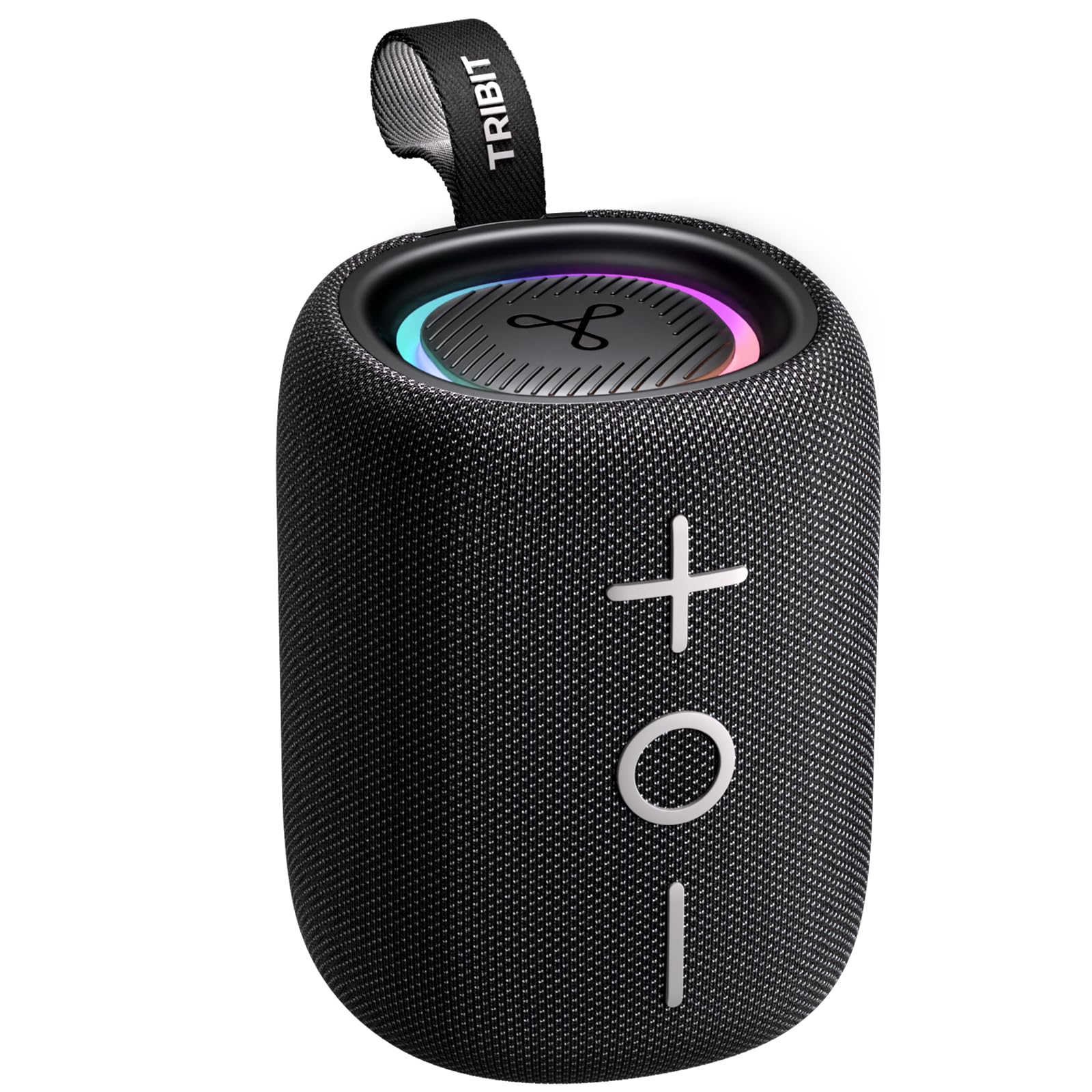 Tribit StormBox Mini+ Portable Bluetooth Speaker, 12W Wireless Speaker with 360°Surround Sound, 12H Playtime, Custom EQ, BT5.4, IPX7 Waterproof, RGB