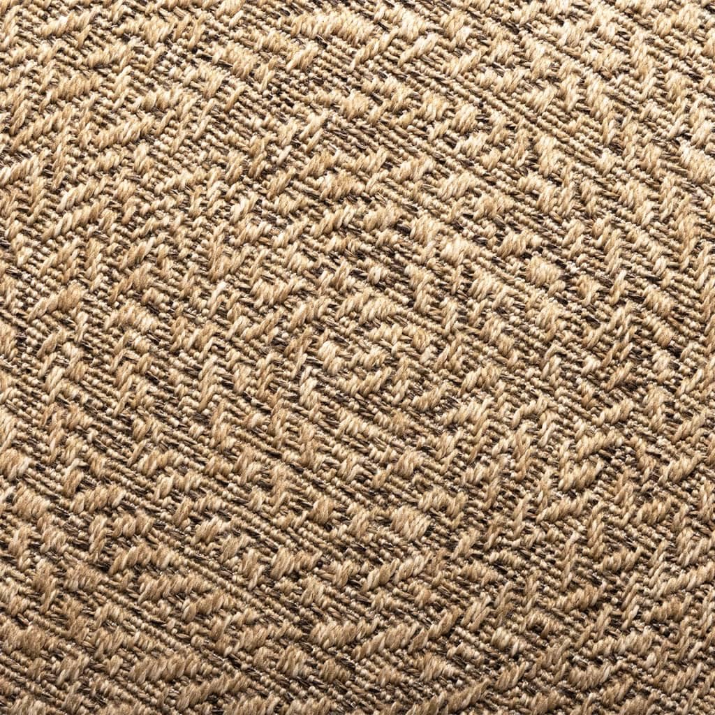 Teppich 140x200 cm Jute-Optik Innen und Außen, Teppich Schlafzimmer, Teppich Wohnzimmer, Carpet Bedroom, Büroteppich, Teppischwhonzimmer - 364840