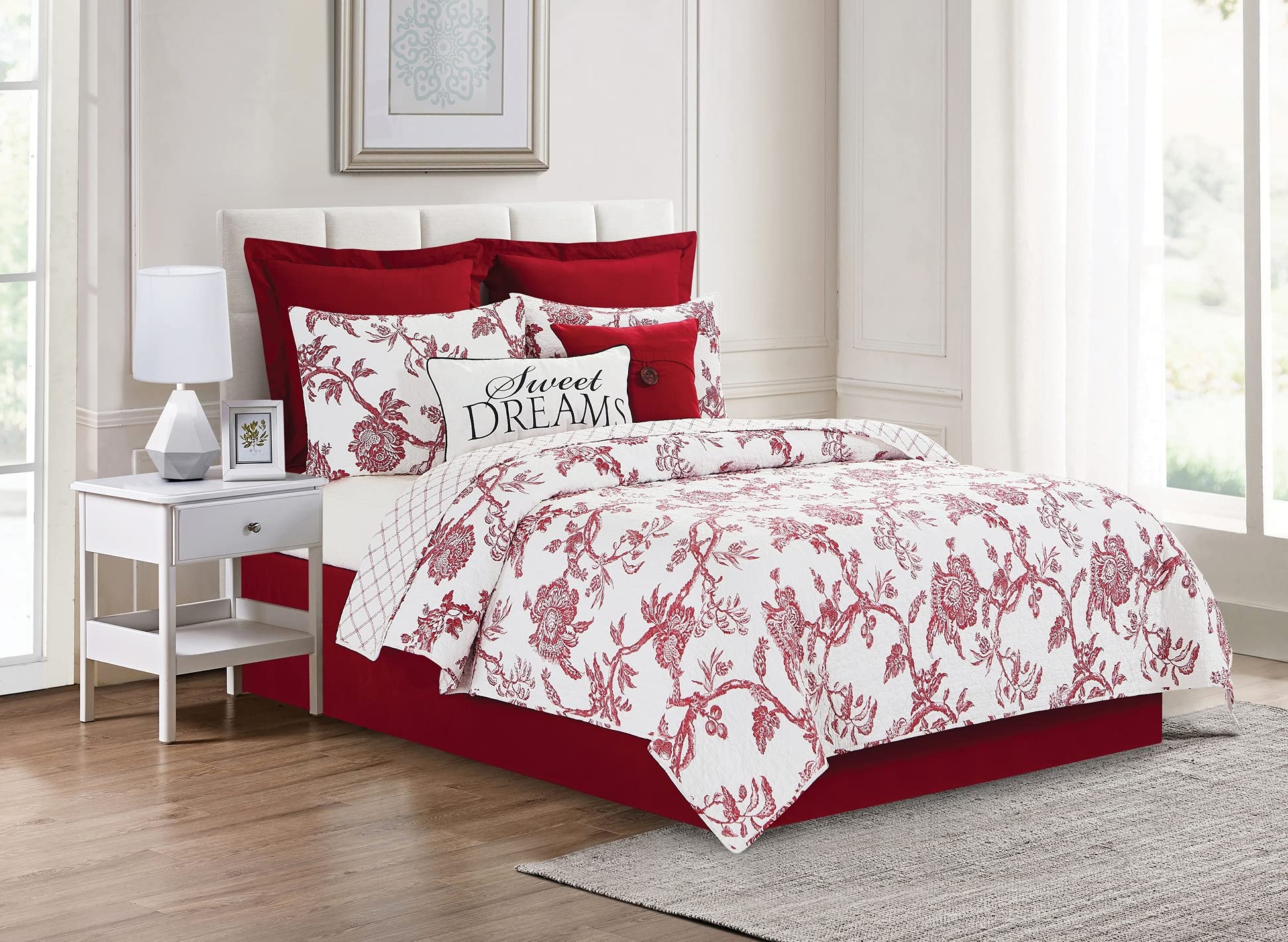 C&F Home Solid Red Euro Sham Euro Sham Red