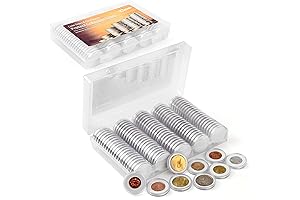 Conserv Safe Coin Solvent Against Tarnishing for 100 Capsules and 5 Coin Holder Sizes