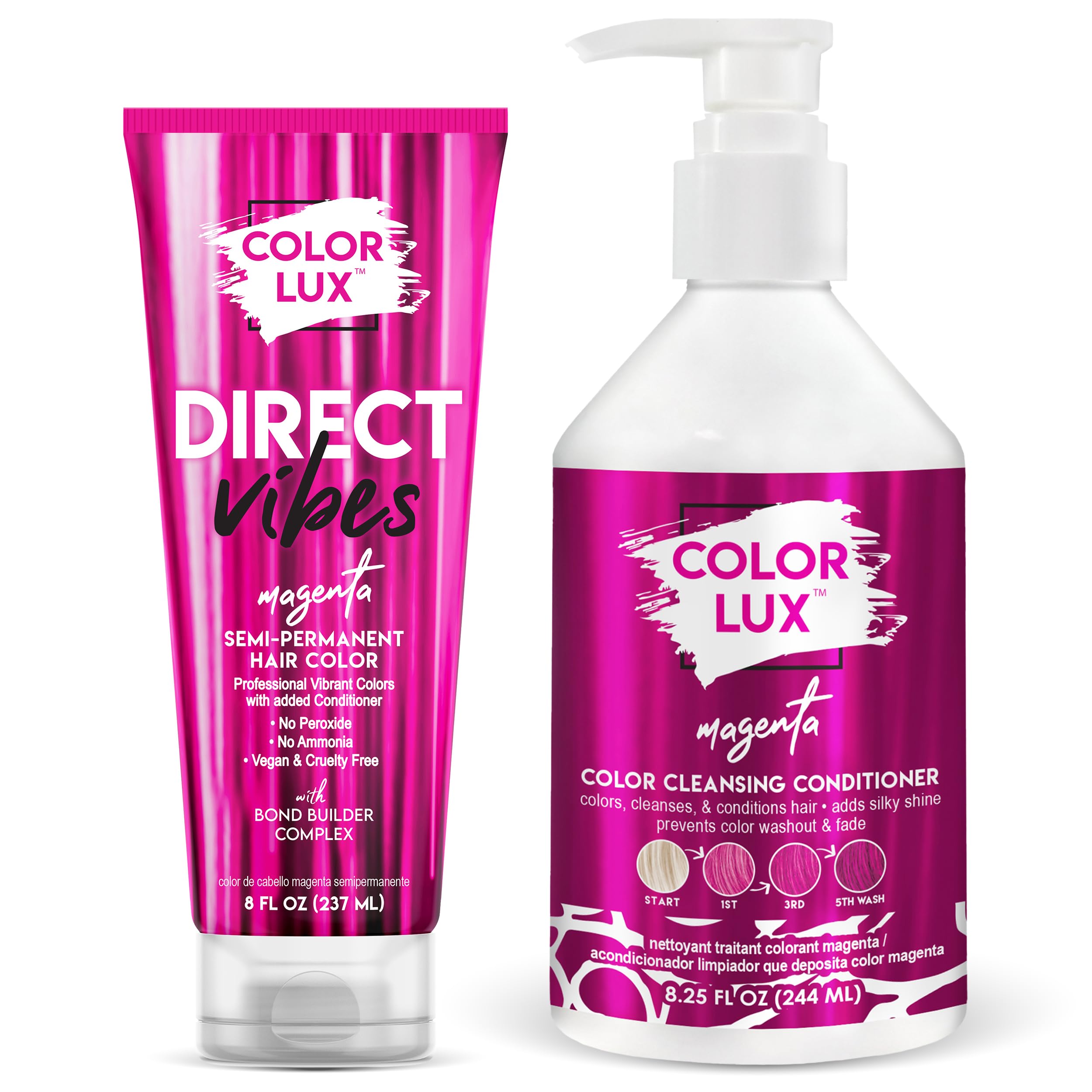 Amazon.com : Color Lux Direct Vibes Semi-Permanent Hair Color