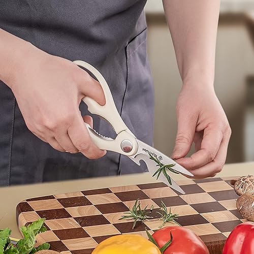 Miniatura 6 de KUNYUAN - Juego de cuchillos de 15 piezas para cocina, juego de cuchillos de acero inoxidable alemán de alto carbono con bloque afilador integrado,