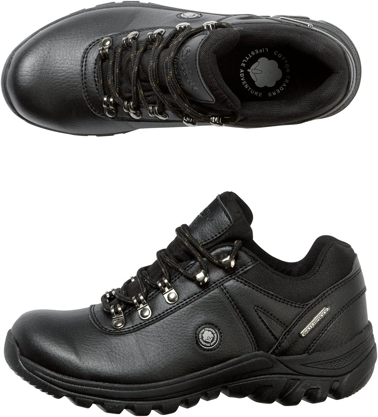 Cotton Traders Unisex Womens Ladies Mens Classic Waterproof Shoes E Fit Anti-Bacterial