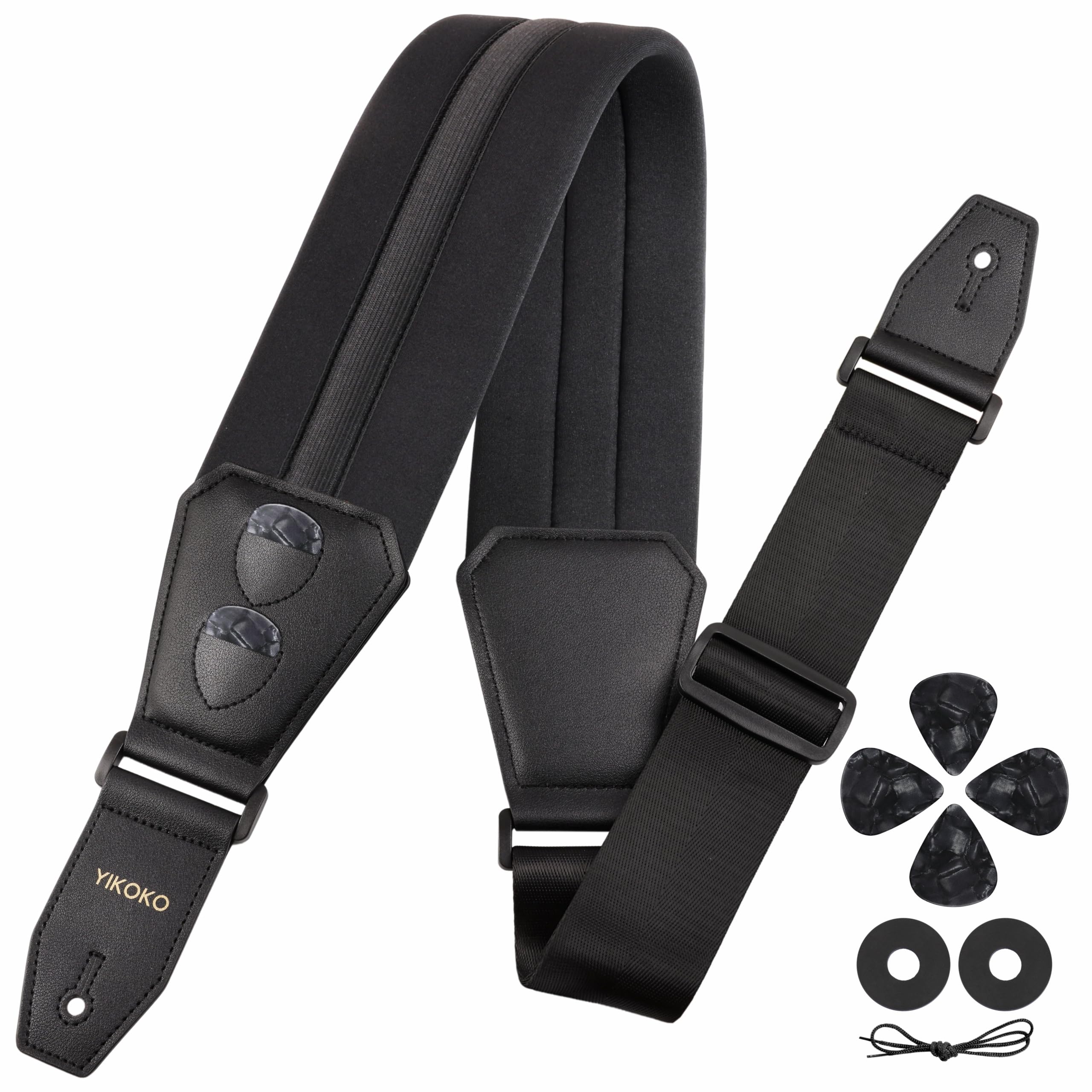 Bass Guitar Straps for Electric Guitar & Bass 3.6" Wide Padded Straps, Adjustable Length,…