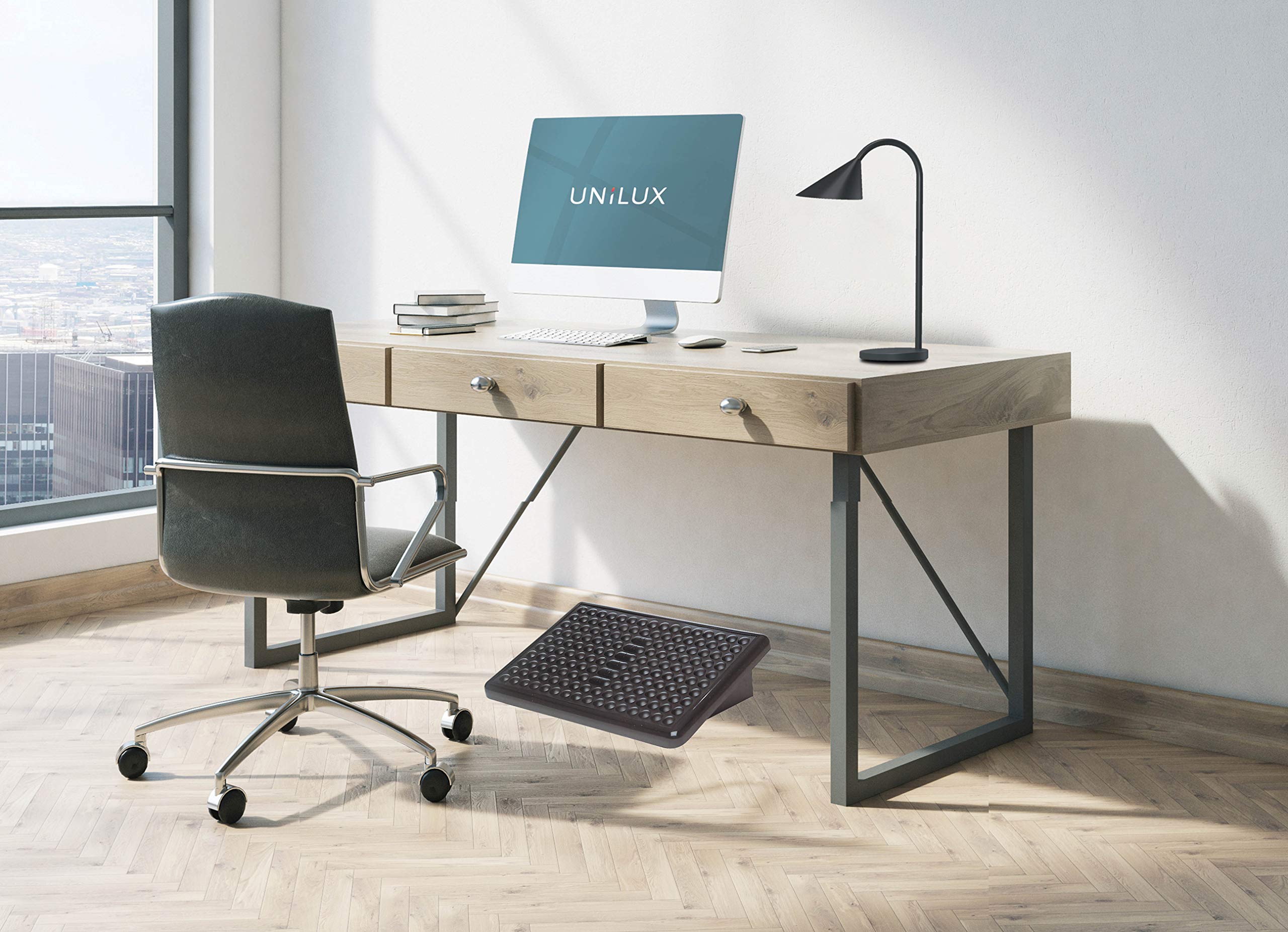 Repose-Pieds Ergonomique, Réglable Sous Le Bureau Avec Fonction Massage Antiderapant Ameliore La Posture Et La Circulation Ideal Pour Le Travail Et La Maison 92147048