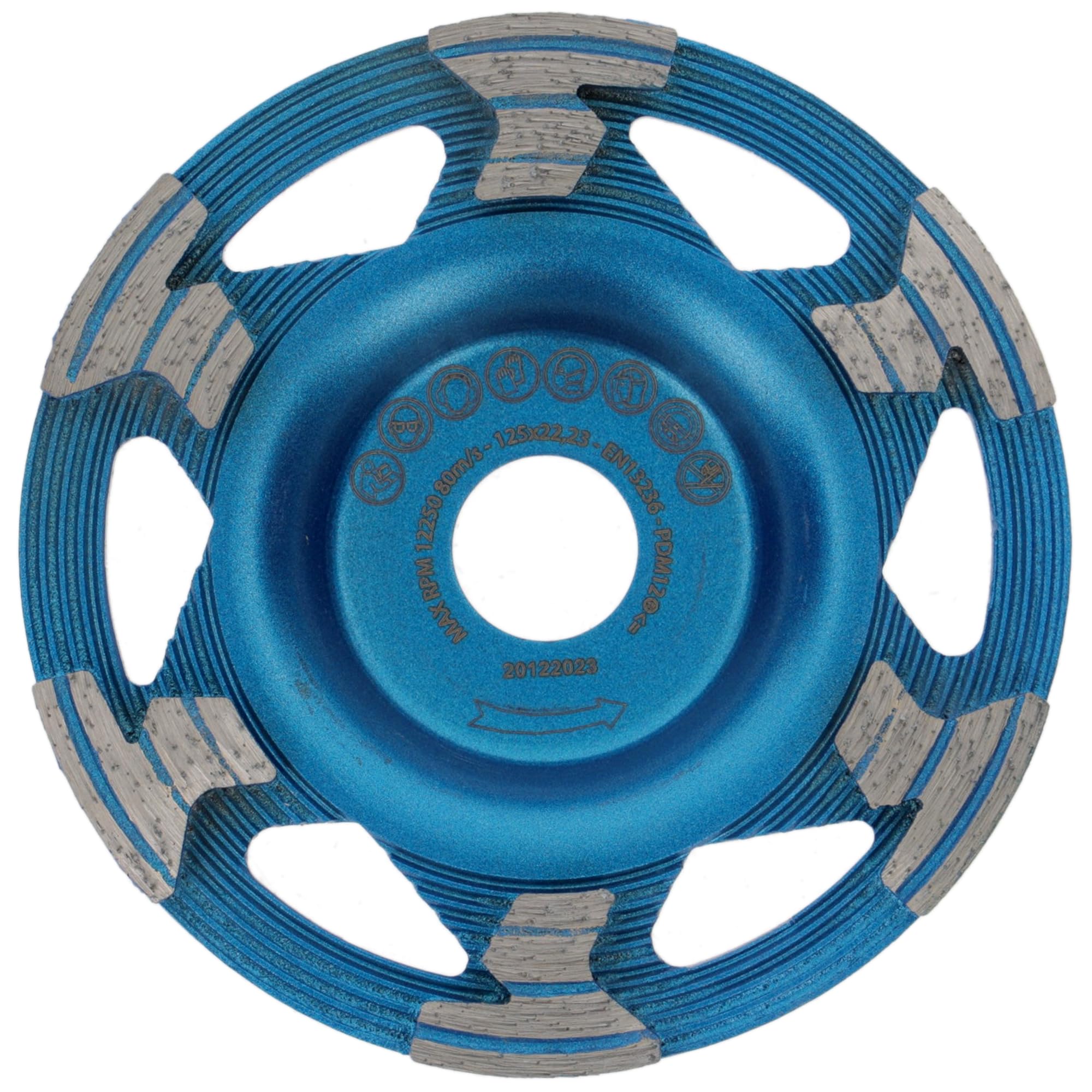 Mola a tazza diamantata PRODIAMANT ST50 125 mm x 22,2 mm Smerigliatrice per cemento ad alte prestazioni con attacco universale
