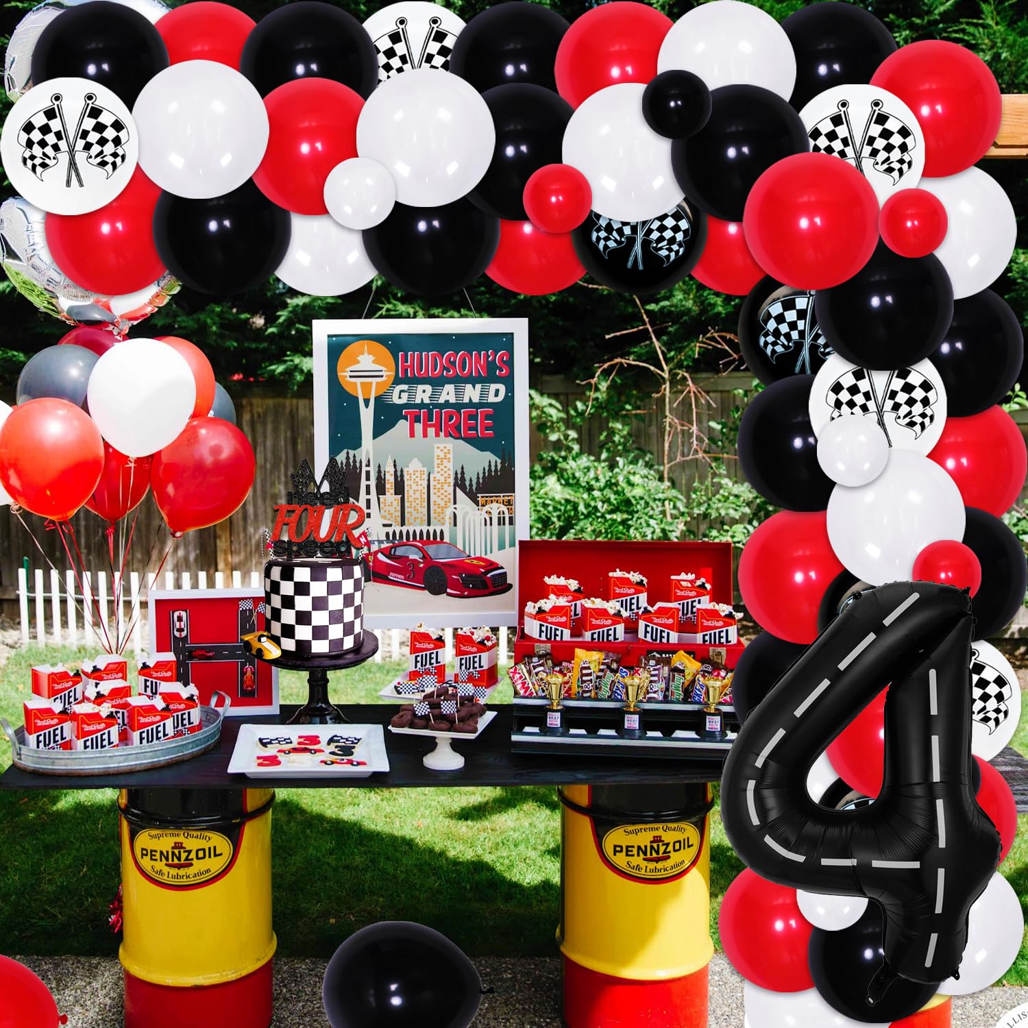 McQueen Car Foil Balloons Birthday 32inch Number Balloons Set Birthday Party Decorations Boys Favors Baby Shower Racing Car Party Supplies I.1036304871 - View #7