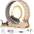 Cat Wheel, Cat Wheels for Indoor Cats, Noiseless Cat Treadmill for Cat Weight Loss,
