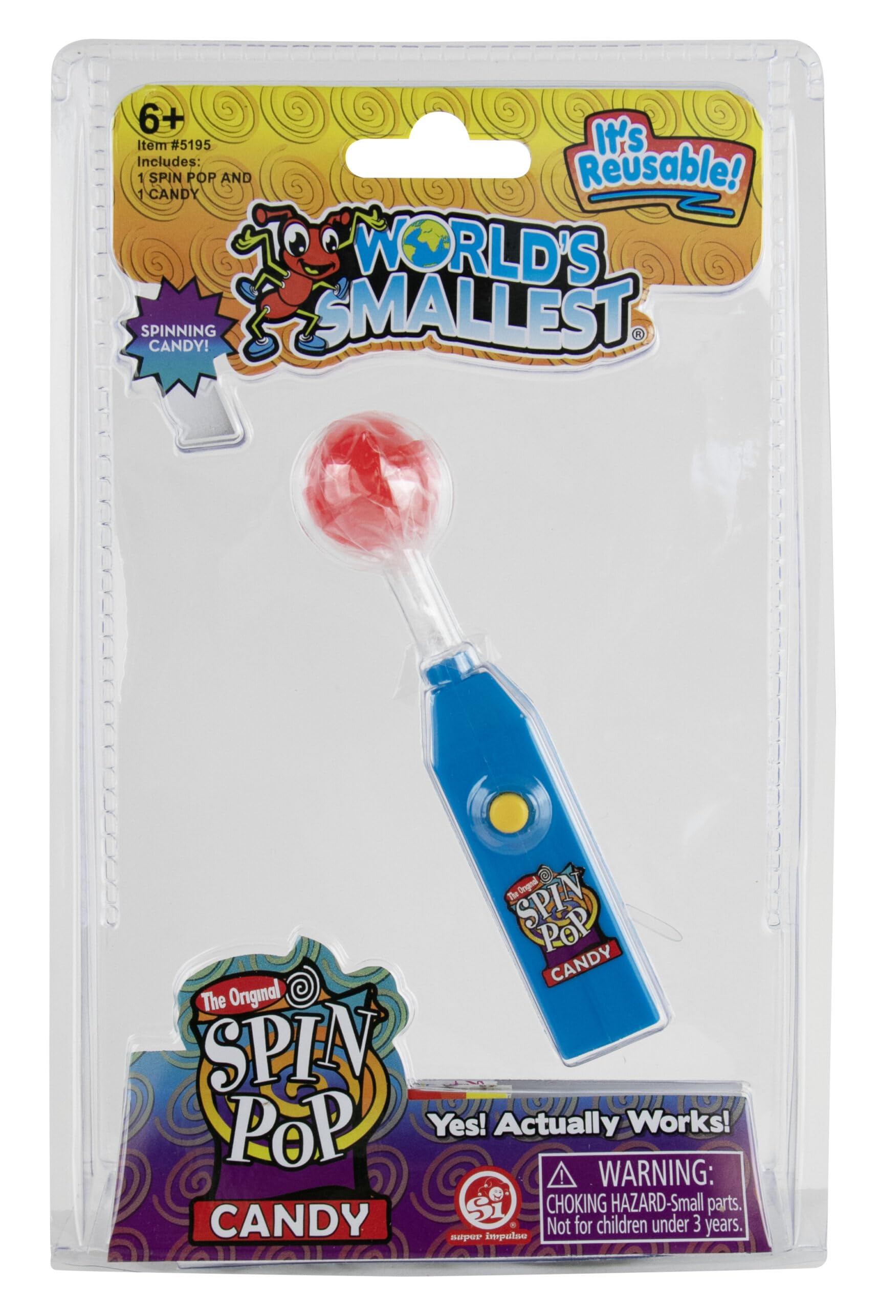 Amazon.co.jp: 世界最小のスピンポップ 内容物:スピンポップ1個