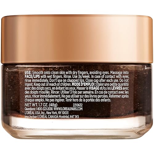 Miniatura 10 de L'oreal Paris Skin Care - Exfoliante facial de azúcar puro con café Kona para resurgir y energizar instantáneamente para una piel suave y brillante,