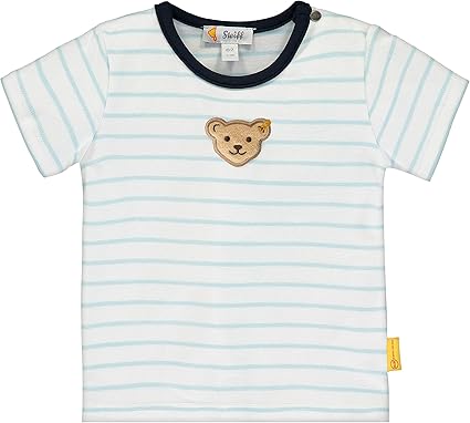 Steiff Baby,Clothing,Baby Boys 0-24m,Tops,T-Shirts Steiff Baby Boys' Mit Streifen Und Teddybärmotiv T-Shirt