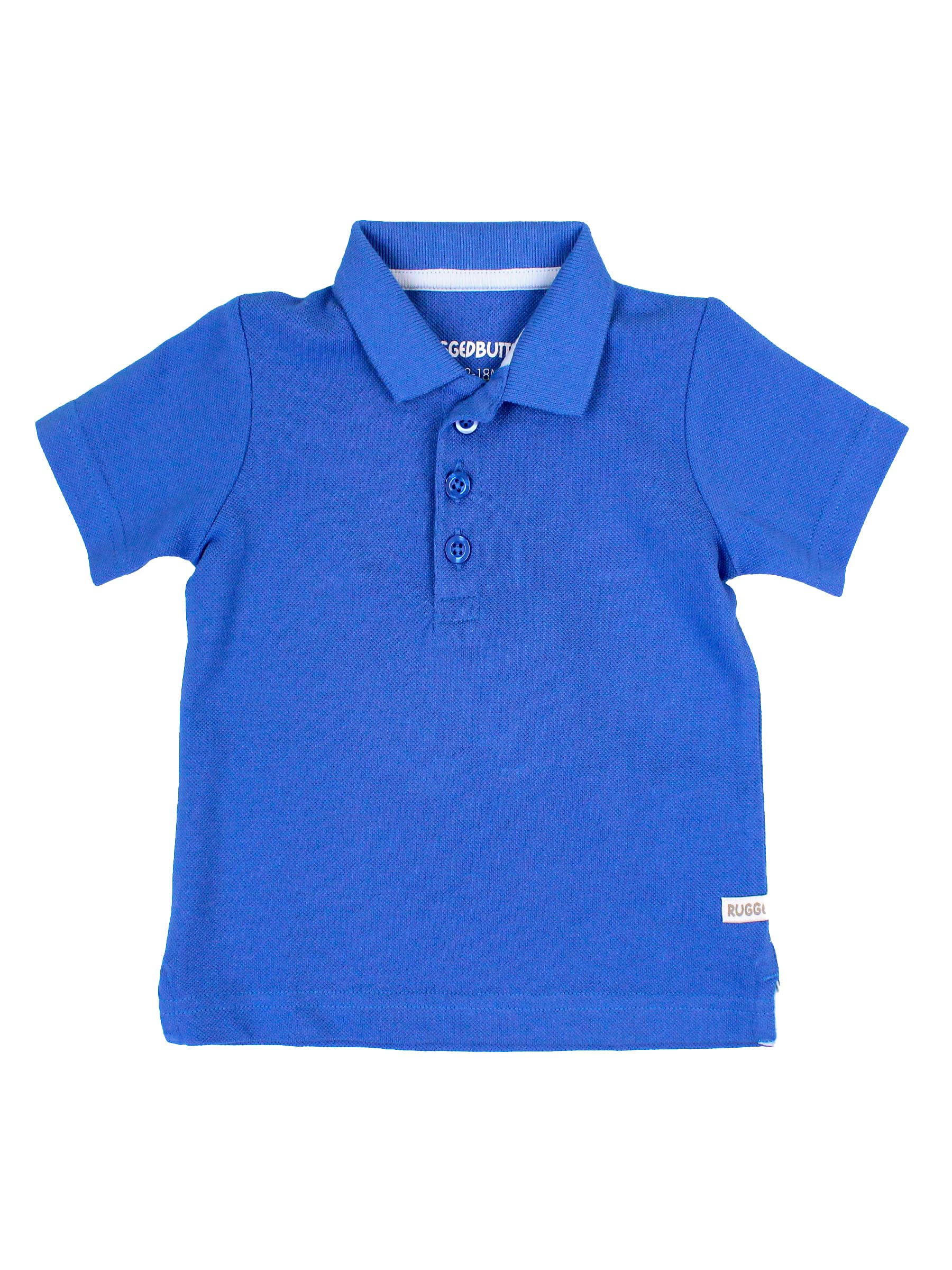 RUGGEDBUTTS Baby/Toddler Boys Short Sleeve Collared Neck Polo Shirt