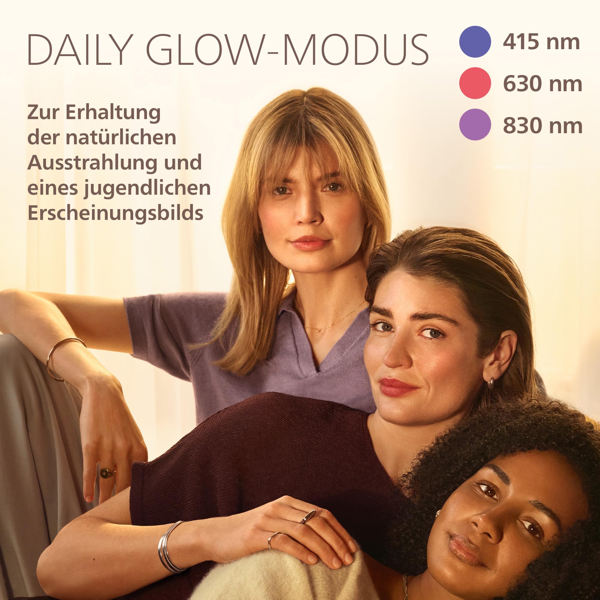 Philips ReAura LED-Gesichtsmaske – 3-in-1 für Gesicht, Augenpartie und Hals, 3 Modi, klinisch bewiesene Rot-, Blau- und Nahinfrarot-Lichttechnologie¹, flexible Passform, 10-Min.-Routine, LTM7100/00