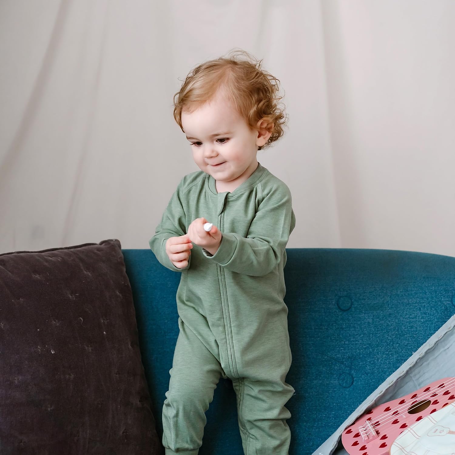 Nest Designs Long Sleeve Footless Sleeper | Viscose Made from Bamboo & Cotton Blend