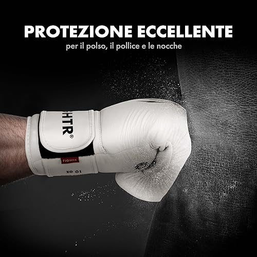 Miniatura 3 de FIGHTR Guantes de boxeo profesionales hechos de cuero genuino  hombres y mujeres  para boxeo, artes marciales mixtas, artes marciales 10, 12, 14, 16