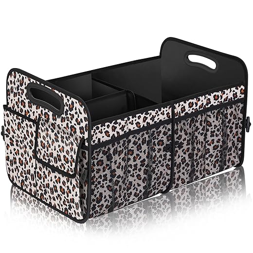 Femuar Car Trunk Organizer,Car Storage Organizer with 72L Large Capacity Waterproof Collapsible and 11 Pockets,Trunk Organizer for Car Suv/Jeep/Sedan…