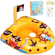 Pool Float for Kids with Water Gun, Inflatable Pool Floatie Toy for Toddlers, Swimming Pool Toys, Beach Party Raft, Summer Fun Ride-On Floaties, Water Battle Games for Boys Girls Ages 3-8