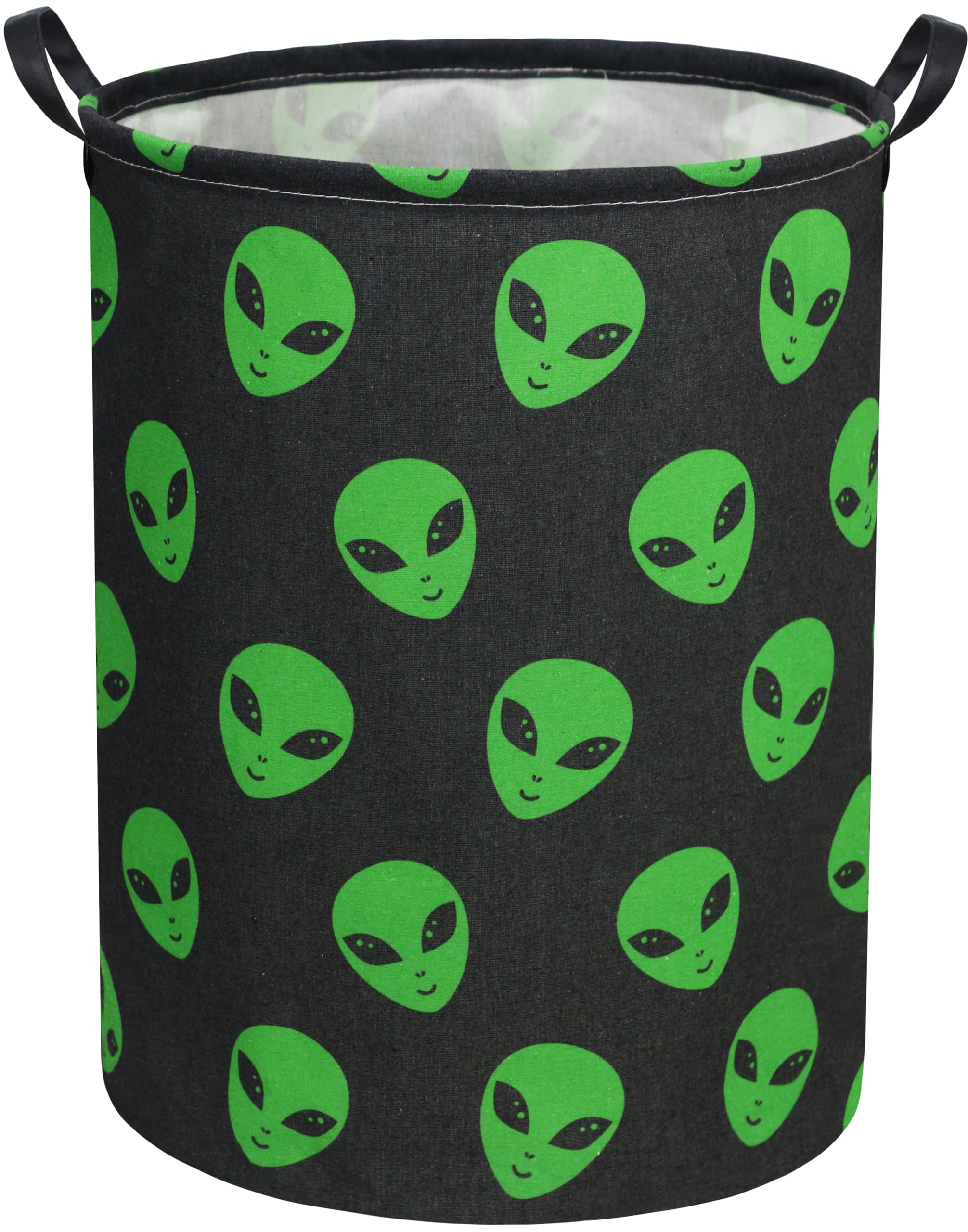 Alien patterns Kids Laundry Basket Baby Hamper Alien pattern Toy Storage Bin for Boys Room Decor Baby Nursery Hamper Gift Baskets for Bedroom Bathroom(Alien patterns)