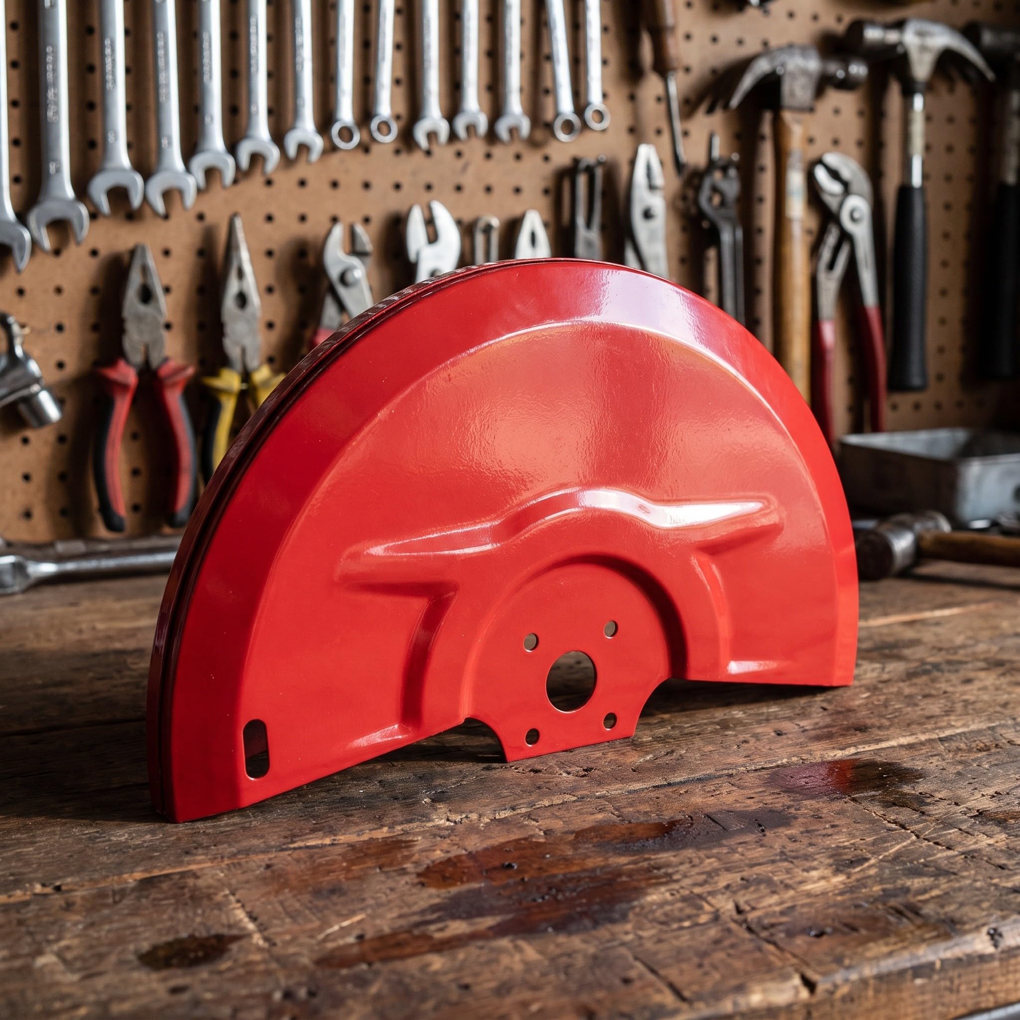 POPETPOP Cubierta Protectora para Disco de Corte, Acero al Carbono, Roja