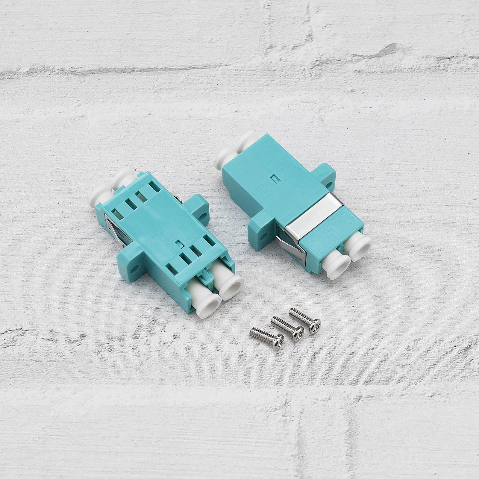 ECSiNG Confezione Da 6 Accoppiatori Per Connettori In Fibra Duplex LC Convertitore Da LC A LC Duplex Adattatore Per Fibra Ottica Per Strumenti LAN Reti CATV