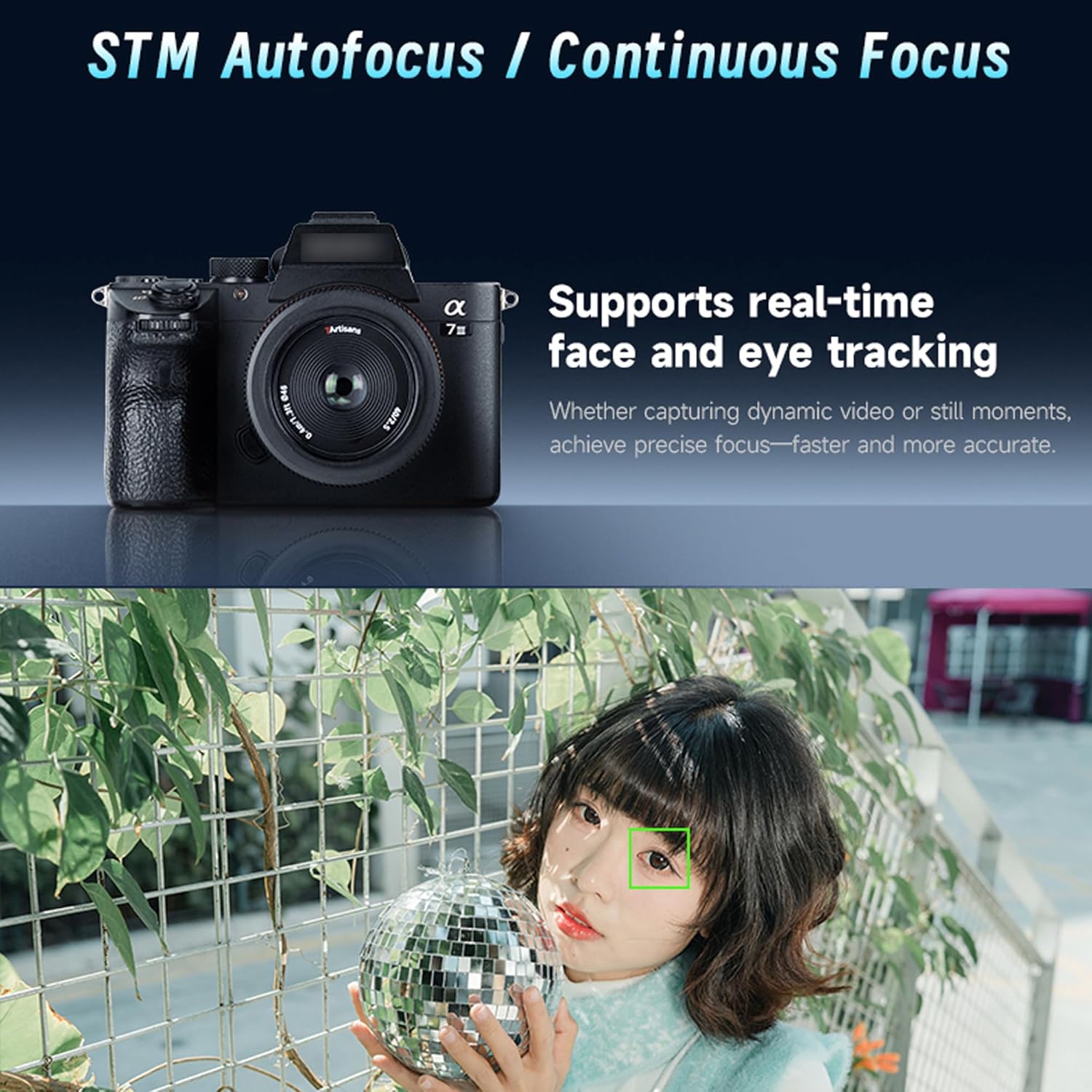 7artisans AF 40mm F2.5 Full-Frame Auto Lens for Sony E-Mount Cameras,Ultra-Compact Prime Lens with 9-Blade Aperture,Fast Autofocus,Ideal for Vlogging Street Photography and Video (90g, Black)