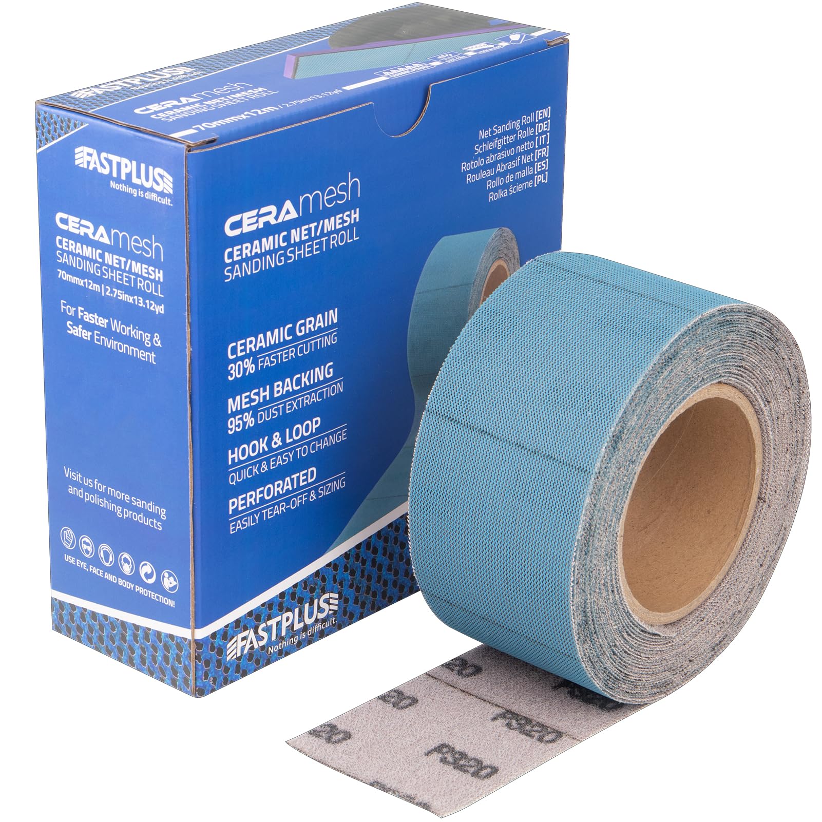Clean Schleifpapier Rolle Purple Clean Schleifrollen 70 mm x