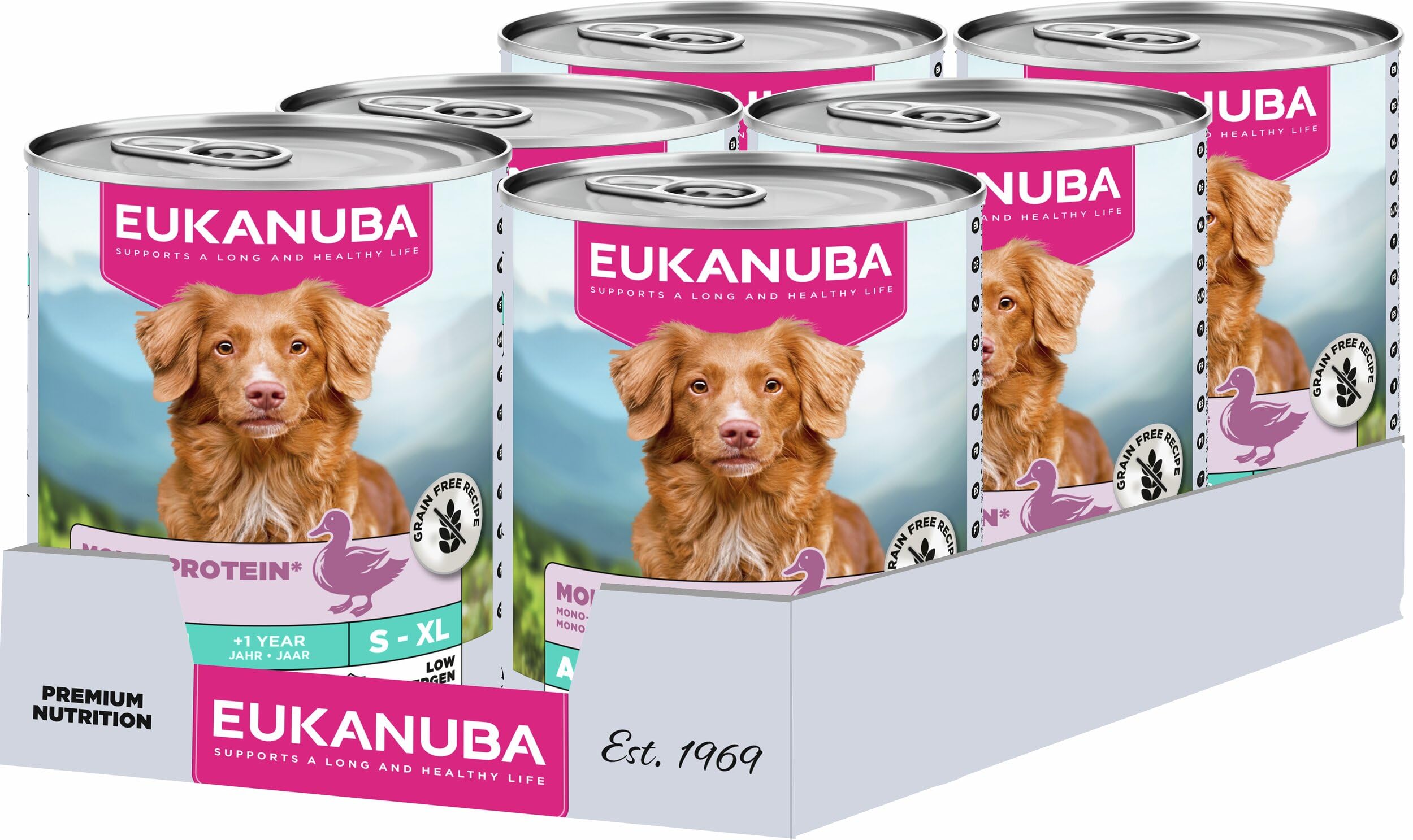 EUKANUBA Special Care cibo umido per cani adulti, Mono-Protein all’anatra 6 x 400 g