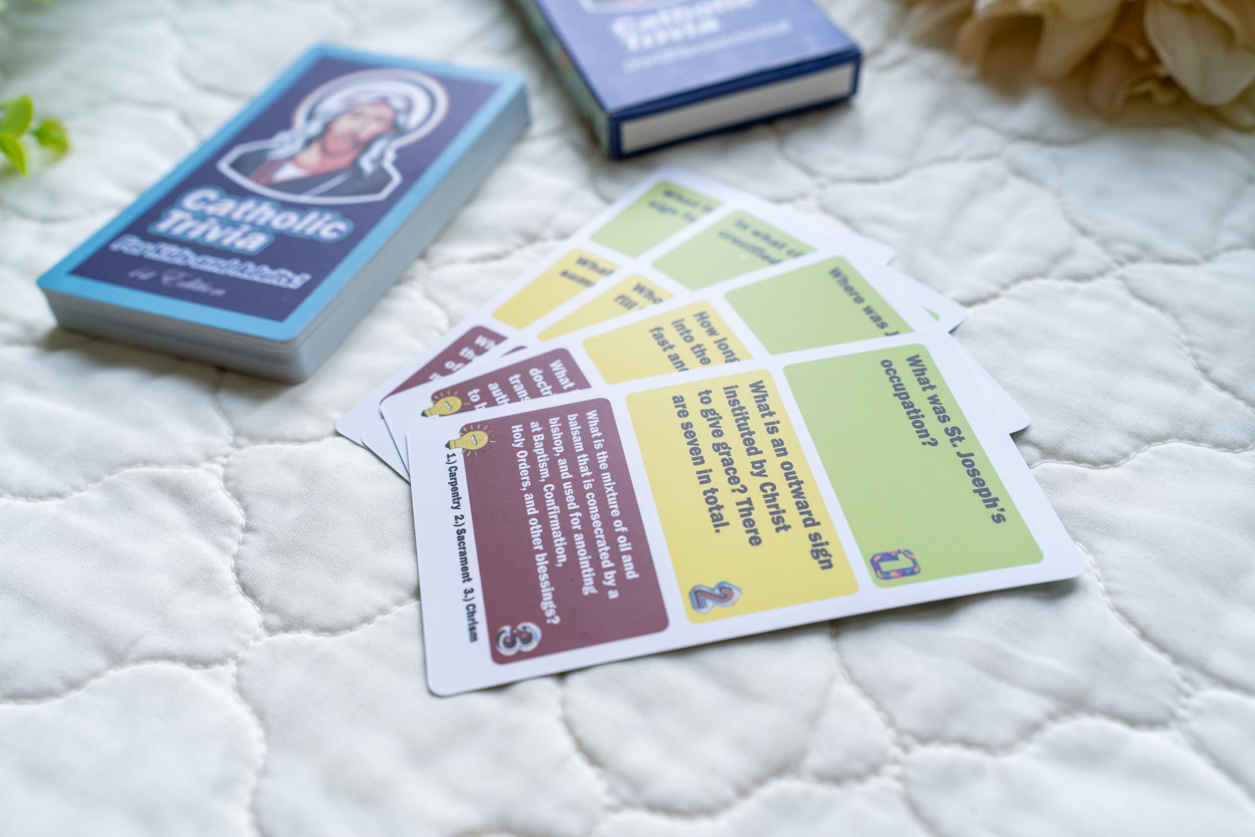 Catholic Trivia Game, Catholic Game - Fun & Educational Quiz on Catholic Catechism and Church Teachings for Teens and Adults | Perfect for Catholic Faith Formation & Gifts - Image 6