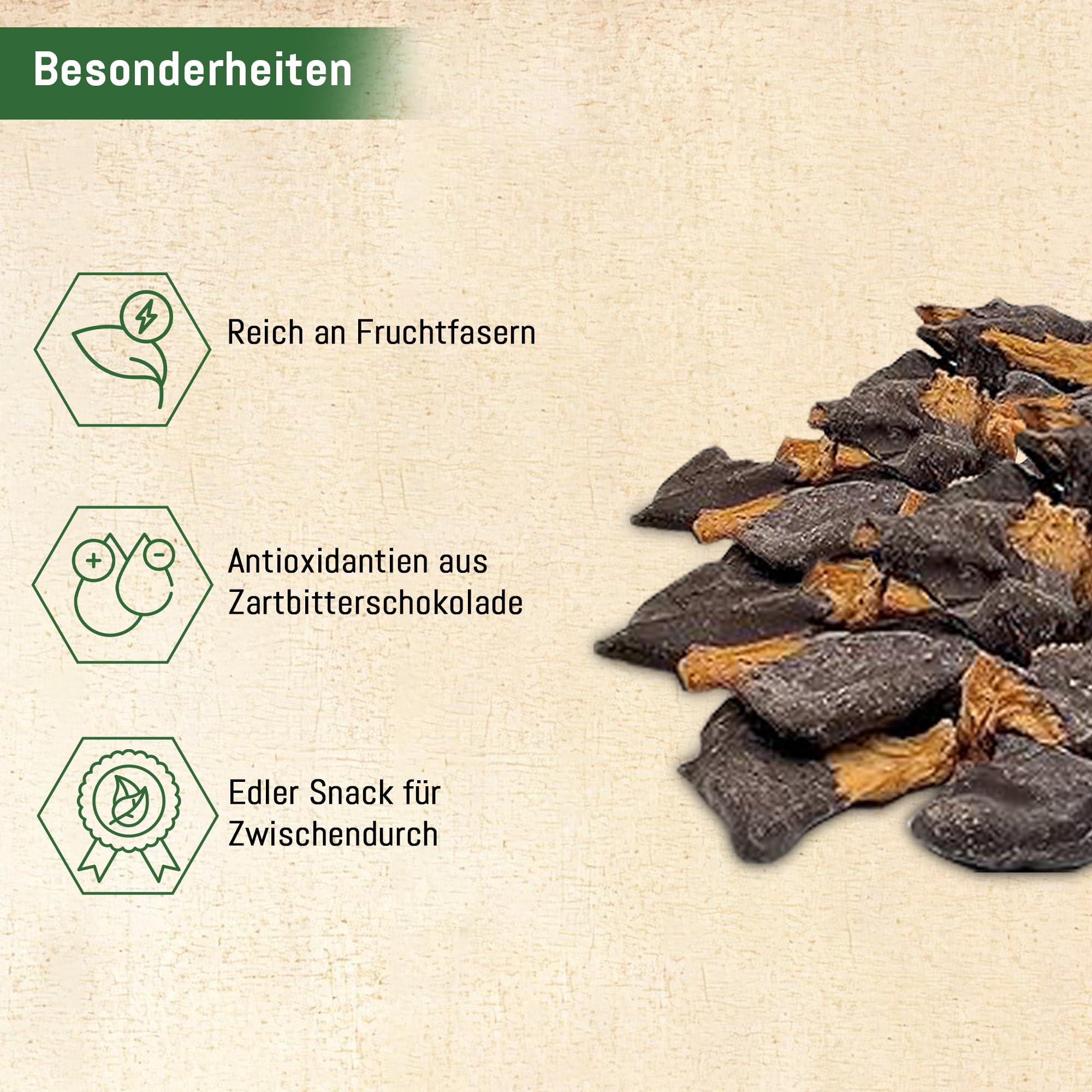 Frutas de chocolate de piña - Bio - AcanChia (400 gramos)