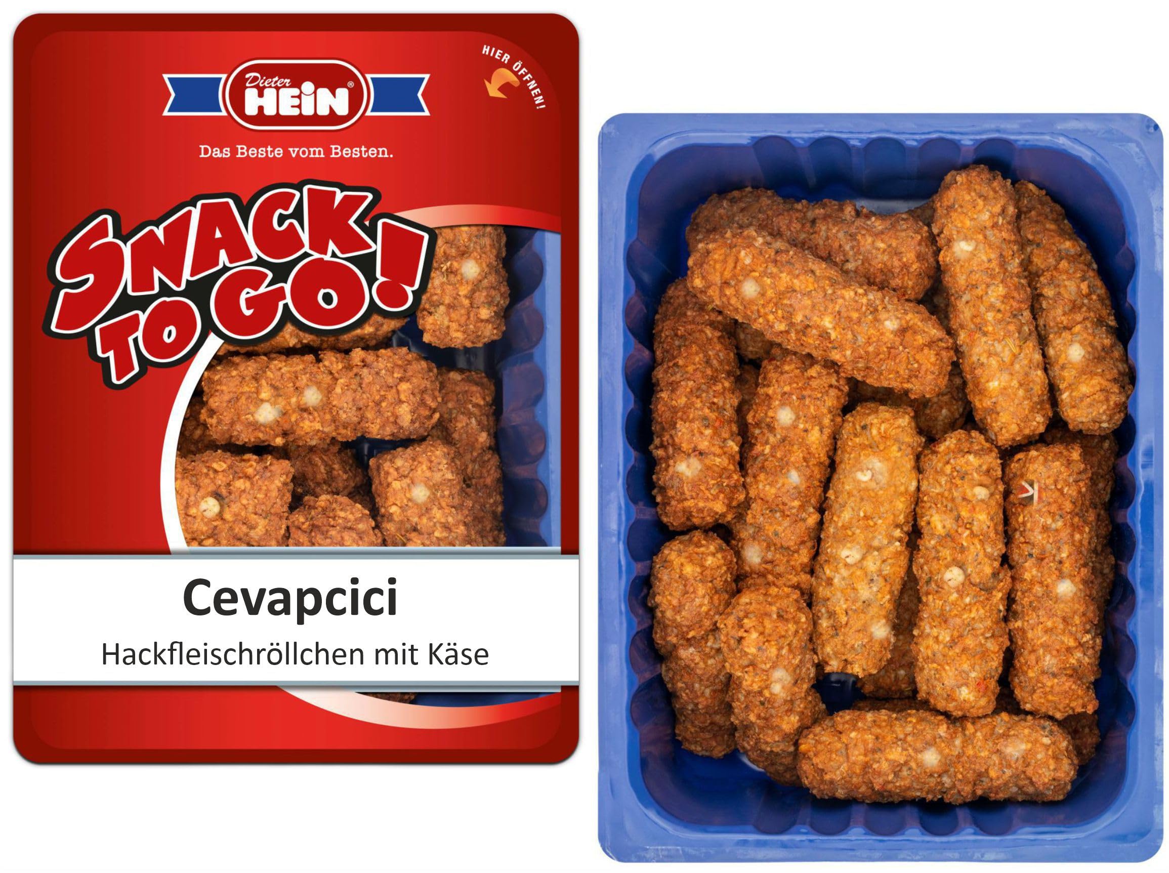 Cevapcici Hackfleischröllchen mit Käse 20x50g Dieter Hein