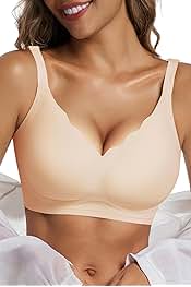 Wireless Bras for Women No Underwire Seamless Push Up Full Coverage Everyday Bra Comfortable Supportive Tshirt Bralette