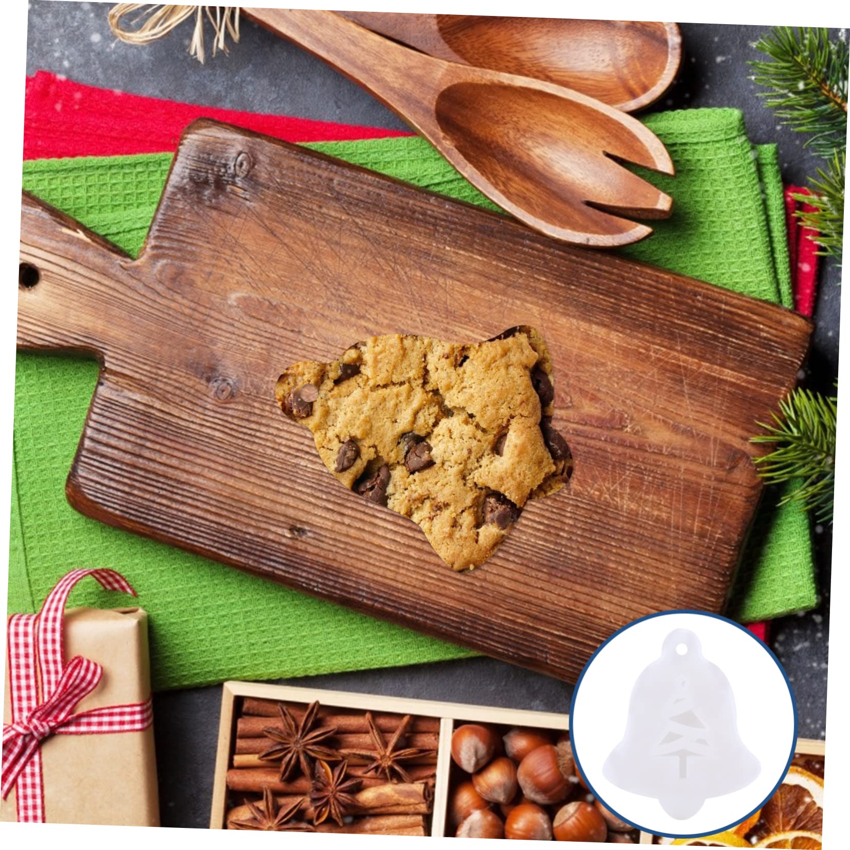 NUOBESTY 3 Ensembles Moules En Silicone De Noël Gâteau Poêle Chocolat Dinosaure Empreneurs À Biscuits Moules Maison Moule A Gateau Chocolat De Noël Bonbons Étain Gel De Silice 6 Pièces * 3
