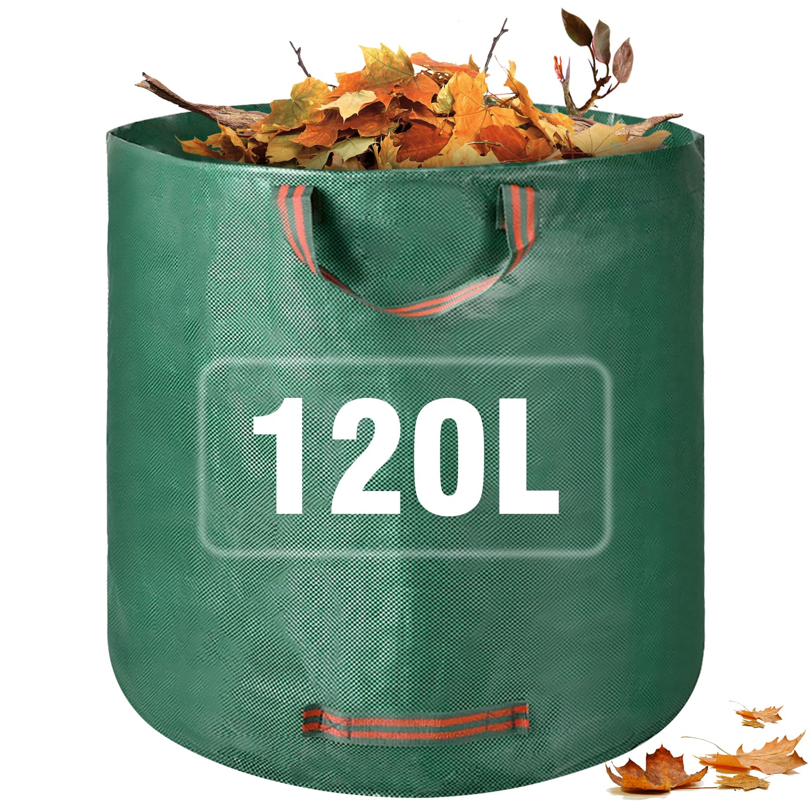 Garden Waste Bags, 120L Garden Sacks Heavy Duty with Handles