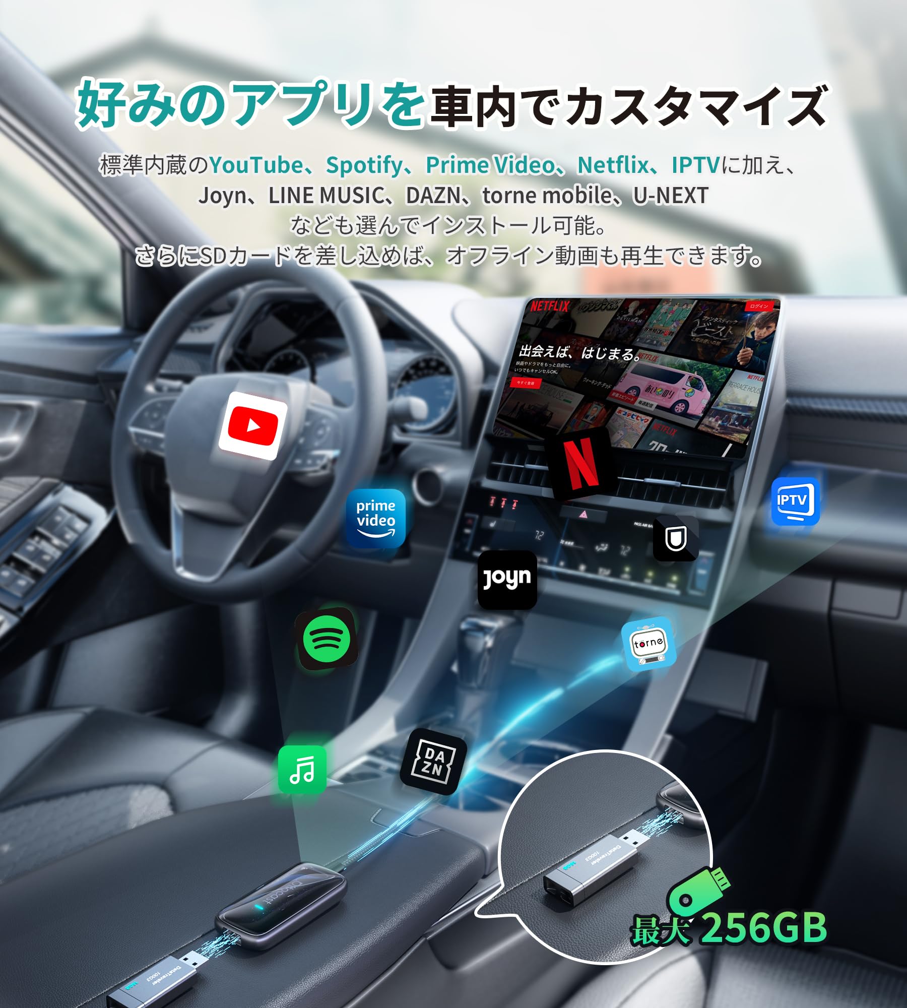 Amazon.co.jp: 【公式】Ottocast Play2Video Ultra オットキャスト