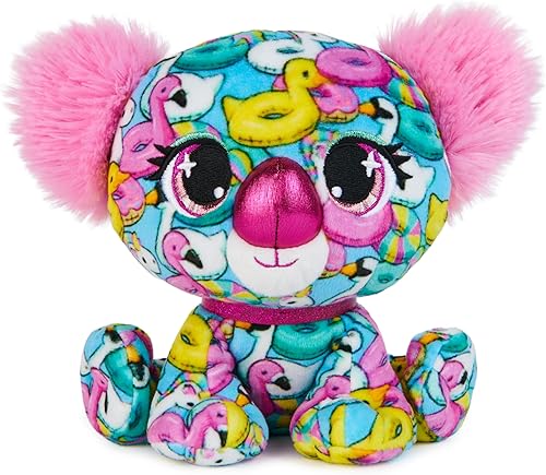 GUND P.Lushes - Peluches de moda de diseñador, Angie Springs Koala de alta calidad, color rosa y azul, 6 pulgadas