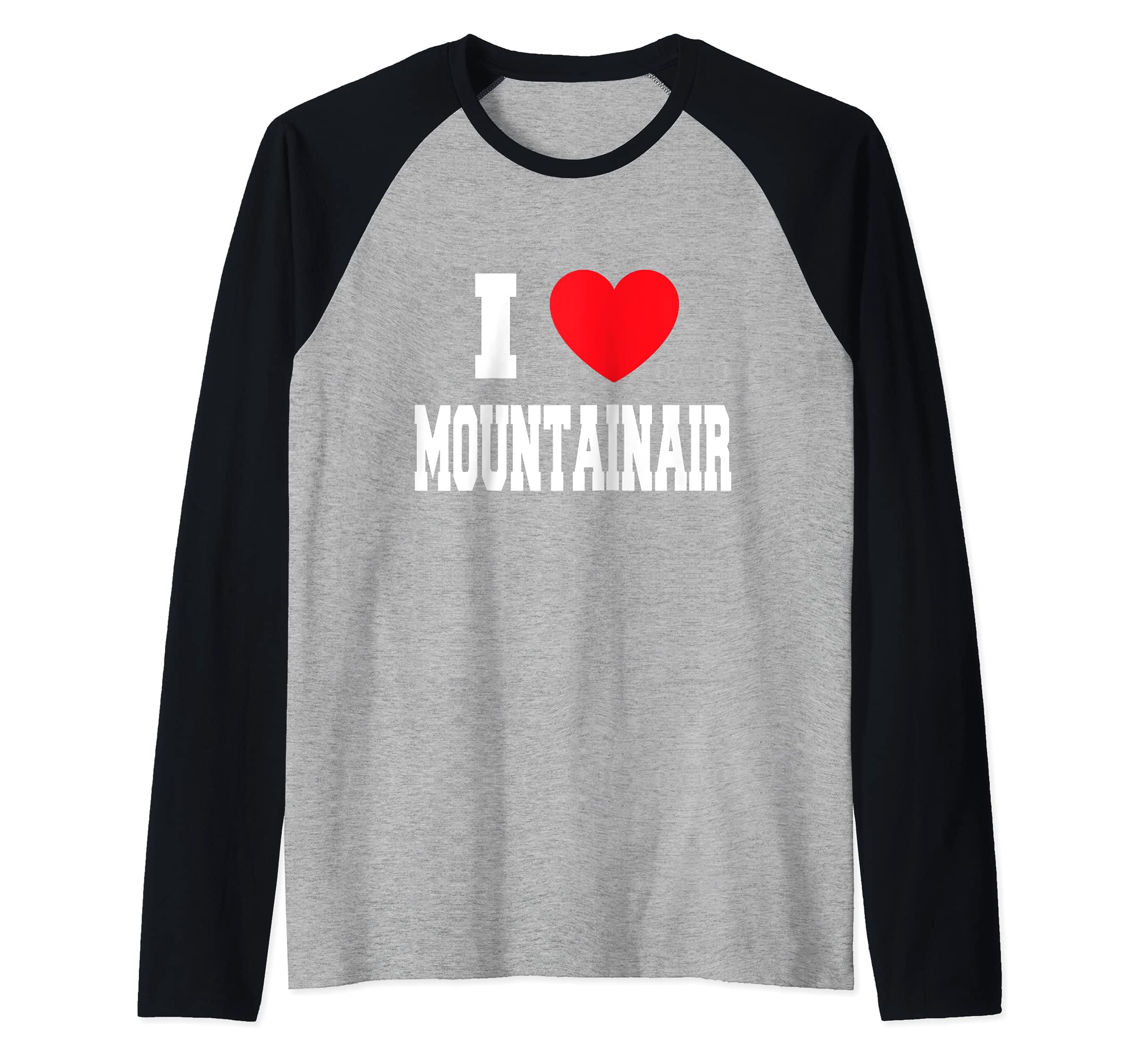 I Love Mountainair Raglan Baseball Tee