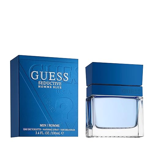 Guess Seductive Homme Eau De Toilette Spray for Men, Blue, 3.4 Ounce