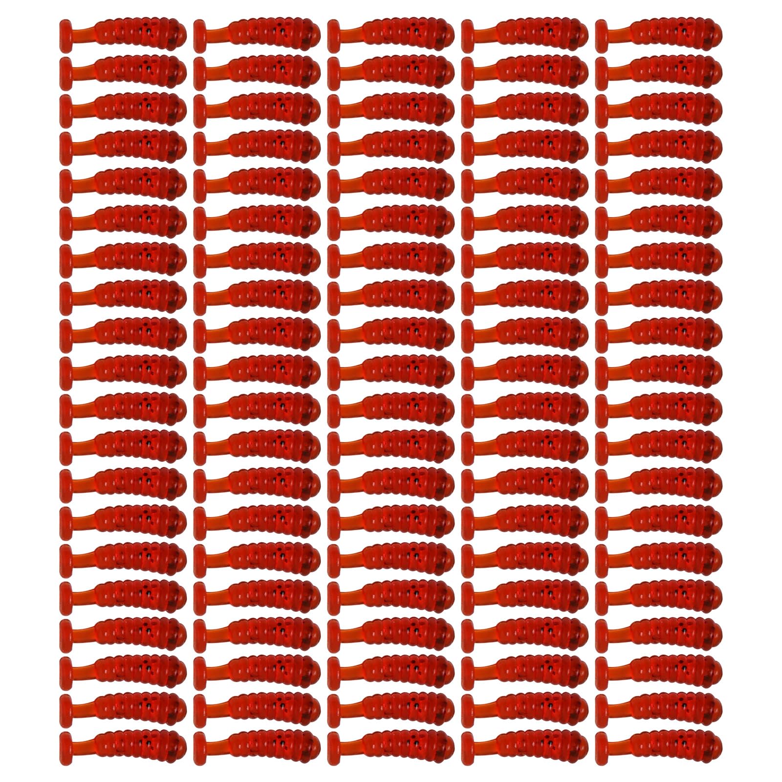 Maxtonser 100Pcs Soft Fishing Lures 1.5cm Artificial Baits Small Paddle Tail Swimbaits Tiny Fishing Lures for Trout Swim Baits
