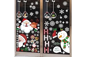 Christmas Window Clings Double Sided Christmas Window Clings Christmas Window Decorations Winter...