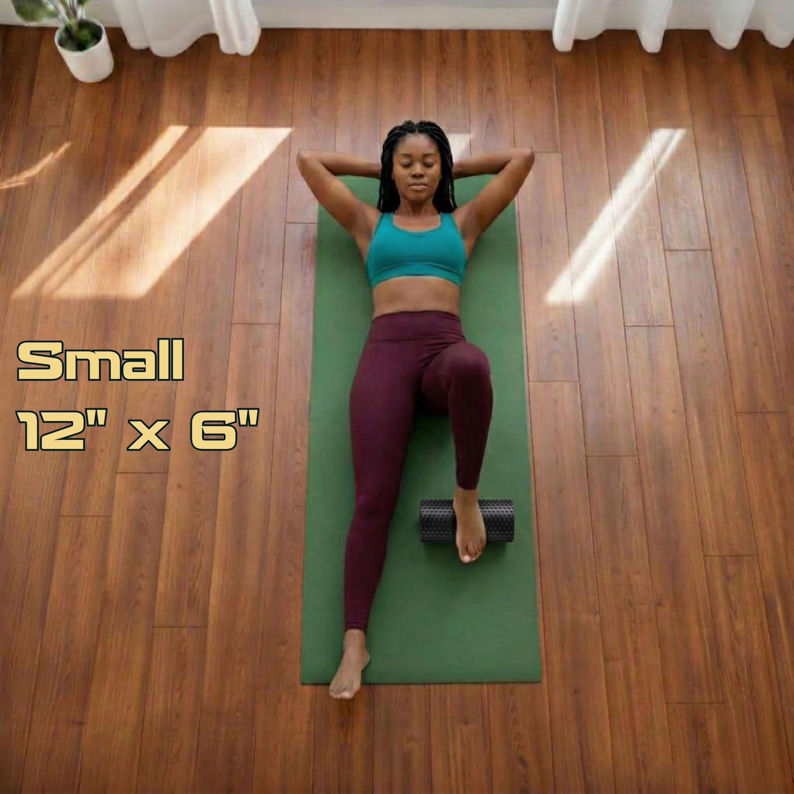 Fitizen Rodillo de espuma para masaje muscular, alivio del dolor de espalda rígida, terapia física, tejido profundo, equipo de ejercicio para gimnasio en casa, estrés, yoga, pilates para el ciudadano