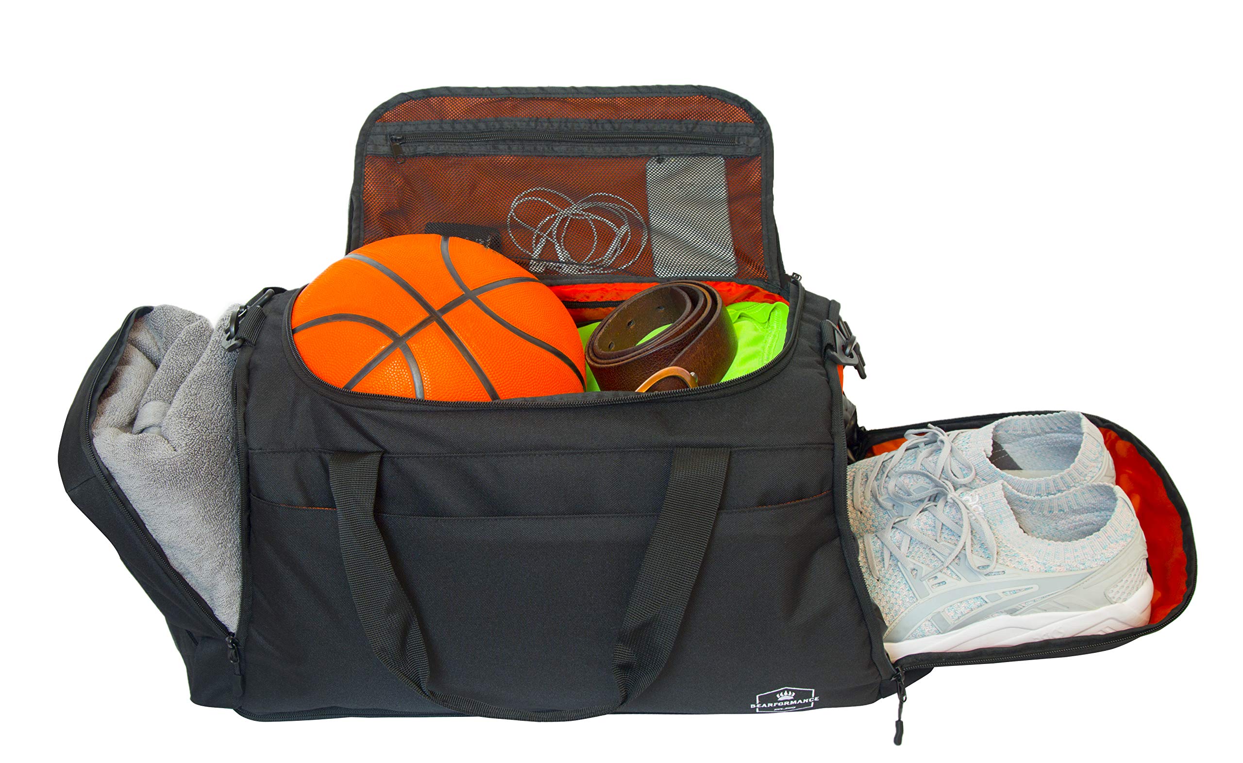 Ultimate Sportbag – Borsa sportiva per uomini e donne con scomparto extra per scarpe e scomparto umido con funzione zaino per sport, allenamento, ym, viaggio